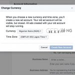 Change Facebook Ad Account Currency To Naira