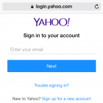 Unable To Log Into YahooMail Account On Mobile