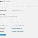 Disable Gutenberg Wordpress Editor